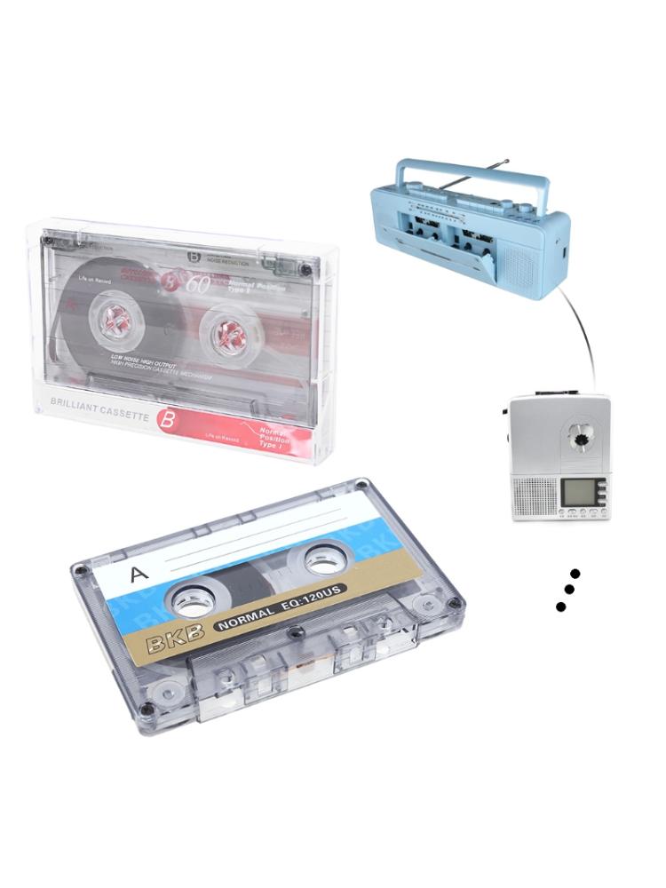 2Stck Standard Kassette Leere Band Spieler Leere 60 Minuten Magnetische Audio- Band