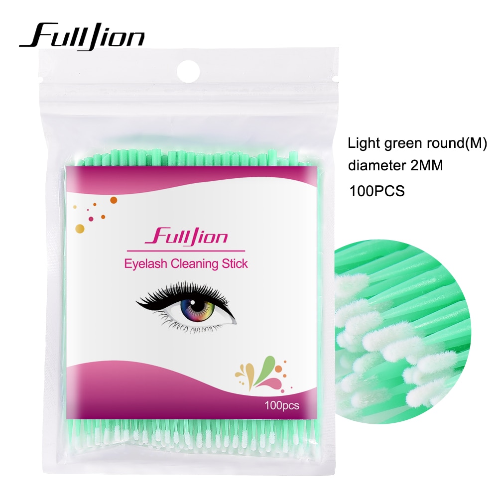 FULLJION grafting eyelash cleaning stick special cotton swab tip lash remover cleaning cotton swab tattoo cotton swab: 05