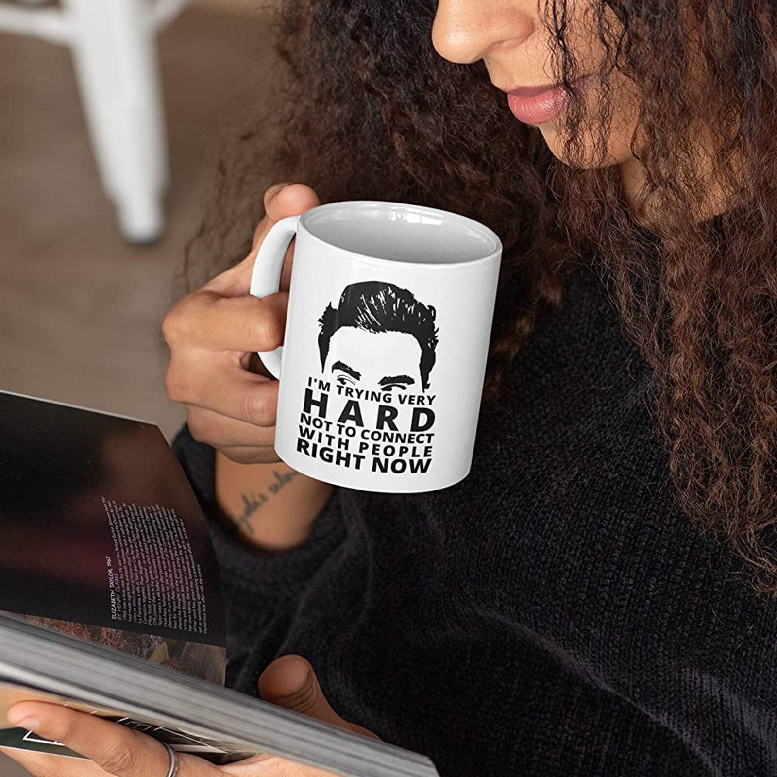 Funny Coffee Mug Quote Vintage Look Motivation Inspiration Novelty White Ceramic Heat-resistant Beer Mug Tea Glass Whiskey