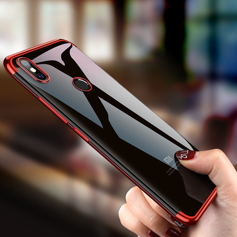 Luxury Original Phone Cases for Xiaomi Mi 8 Mi8 SE Soft TPU Ultra Thin Transparent Plating Back Cover for Xiaomi 8 Lite Explorer