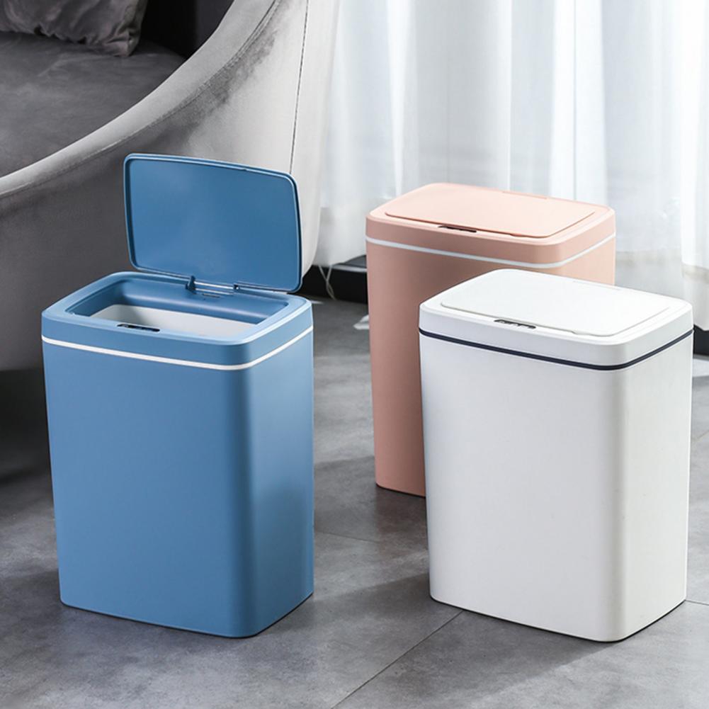 High Smart Waste Garbage Bin Wide Opening Sensitive Large Capacity Noiseless Smart Infrared Induction Rubbish Bin