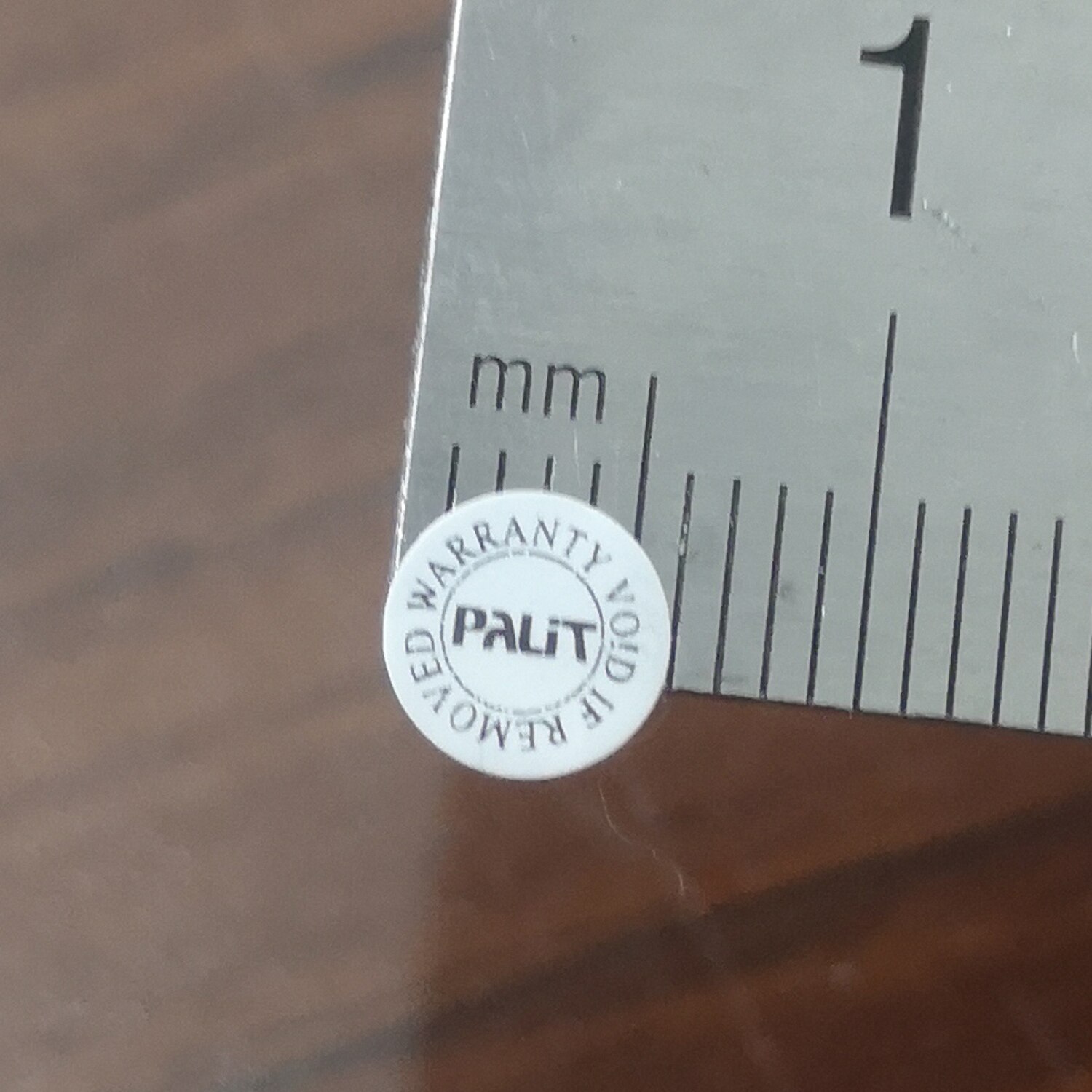 300 pcs of 6 mm PALIT WARRANTY VOID IF REMOVED Brittle Material Seal Stickers V48