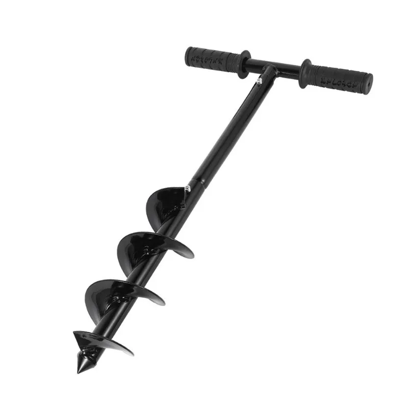 DIY Carbon Steel Planter Garden Auger Spiral Drill Bit Flower Planting Hole Digger Drill Bit Yard Gardening Bedding Planting