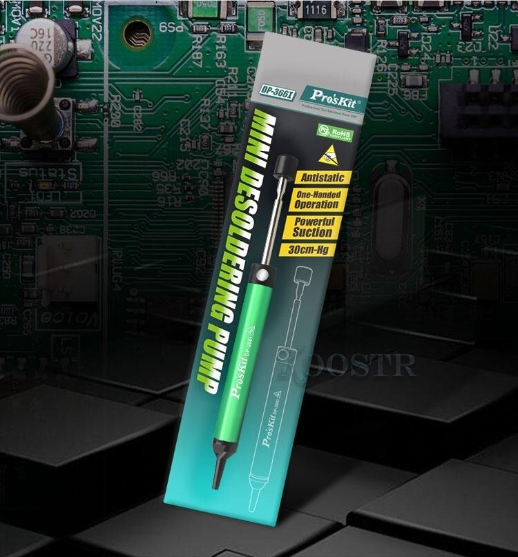 zawodowiec'skecz DP-366I mini stopu aluminium cyny przyssawka antystatyczna pompa rozlutowująca kompaktowy rozmiar mocne ssanie