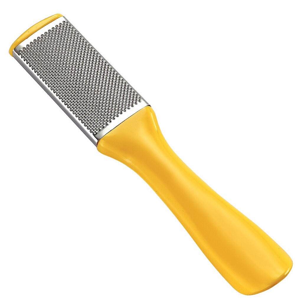 Râpe à talon professionnelle, râpe à pied Double face, 1 pièce, pour enlever les callosités et la peau morte, lime de pédicure: YELLOW