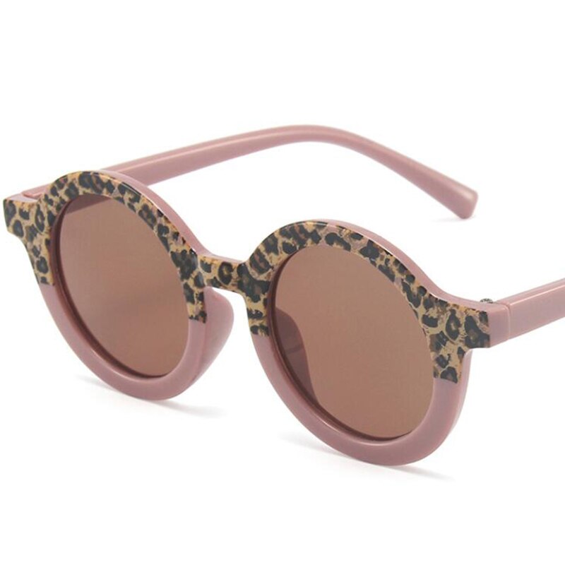Ins Luipaard Ronde Zonnebril Chirldren Zonnebril Baby Shades Goggles Kinderen Baby 'S Outdoor Strand Bescherming Voor Kinderen: 3