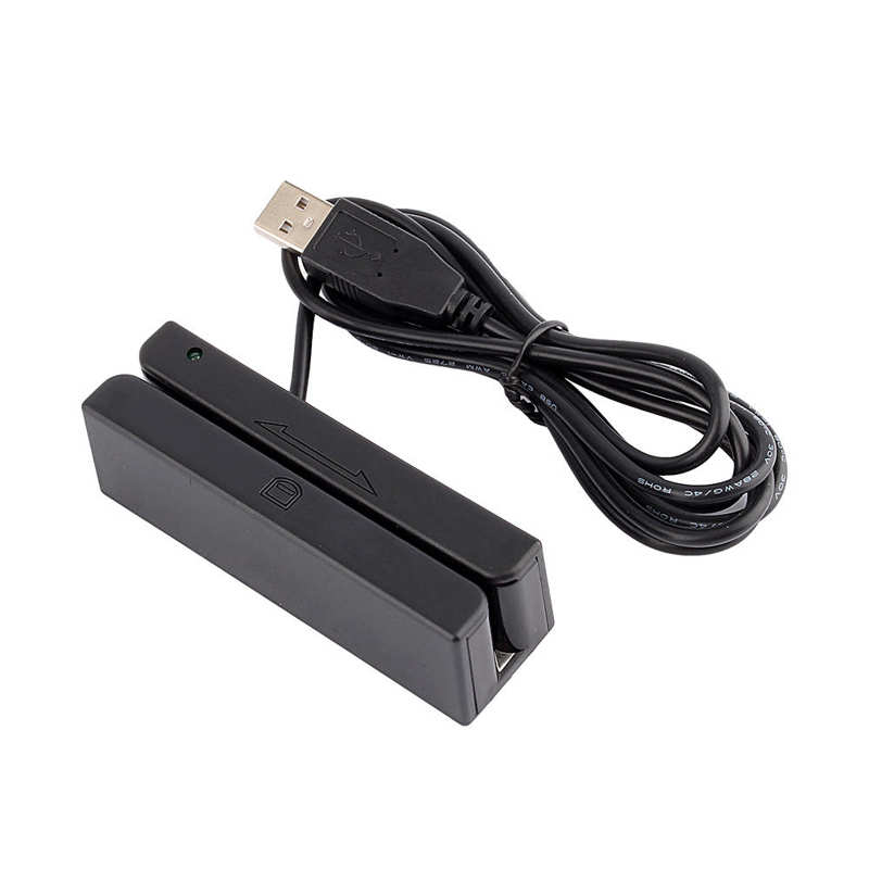 MSR90 USB Magnetic Strip Card Reader 3 Tracks Mini Mag Hi-Co Swiper Level Measuring Instruments