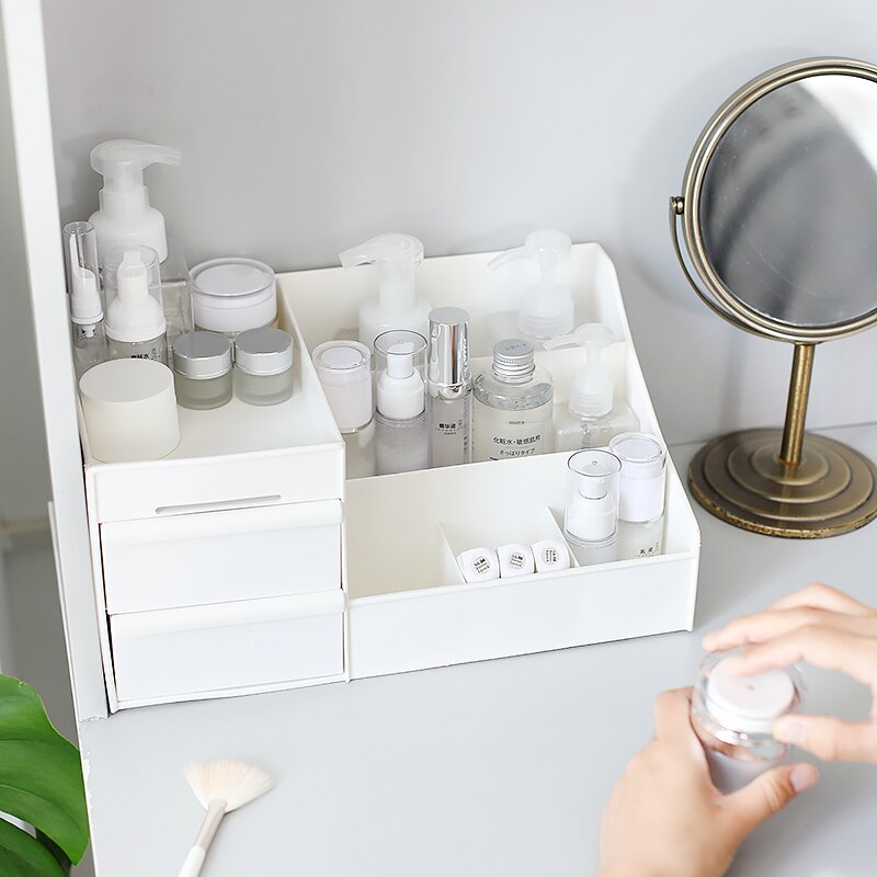 Make-up Organizer Plastic Opbergdoos Sieraden Container Make Up Case organisator voor Cosmetische Kantoor Doos Make up make organisatoren