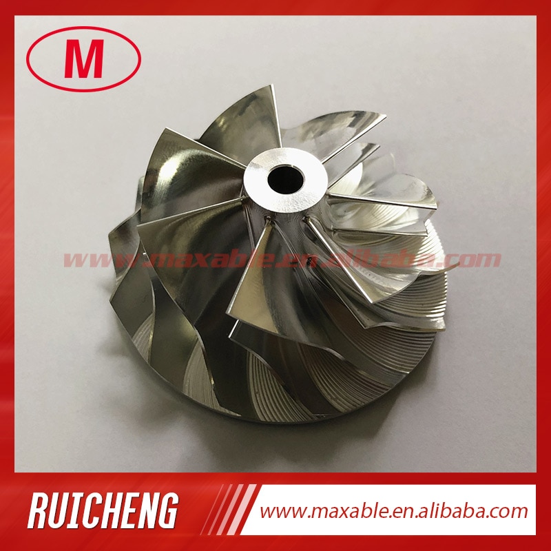 TD04 42.55/53.19mm 7 + 7 blades turbo billet/frezen/aluminium 2618 compressor wiel