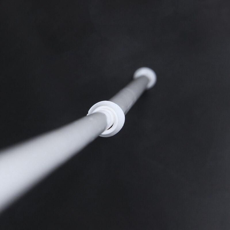 Spring Loaded Extendable Telescopic Net Voile Tension Curtain Rail Pole Rod Rods White 70-120Cm