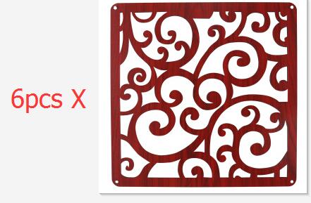 6PCS 29X29CM shield for rooms folding screen room divider paravent decoration separador de ambientes folding screens: NO 5