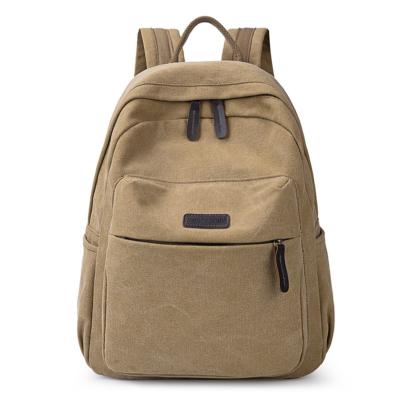 Tilorraine anti-theft casual rucksack Large-capacity travel computer student school bag women backpacks unisex: Khaki