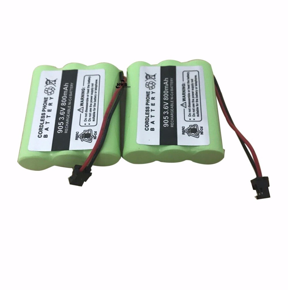 Cordless Phone Replacement Battery BT-905 800mAh 3.6v Ni-cd Battery For KX-A36 P-P501 AE-255 B300 ATT-3AAB BT-800 P-P5