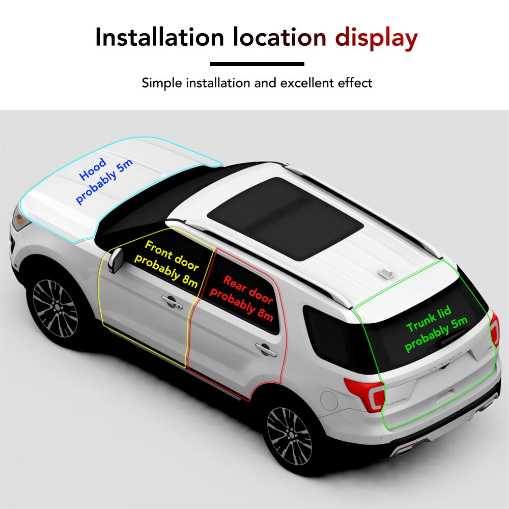 Car Door Double layer B shape seal strip for Suzuki Swift SX4 Jimny Ignis Alto Samurai Baleno Grand Vitara
