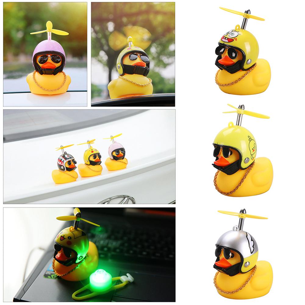 Yellow Duck With Helmet Bicycle Bell Ring Bell For Car Cycling Bicycle Bike Ride Horn Alarm Adult Kid Gags & Practical Jokes Toy