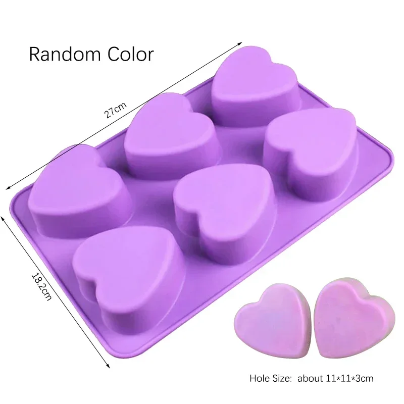 Stampo in silicone a forma di cuore per teglia da forno Pasticceria caramella sbarra Stampo per cioccolato Regalo di nozze fai da te Stampi in resina epossidica Fornitura da cucina: viola