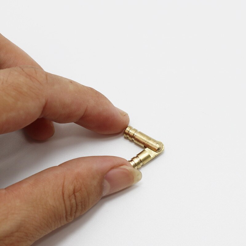 10 Pcs/pack boîte à bijoux vin caisse en bois fournitures caché Invisible caché baril charnière pur cuivre meubles matériel