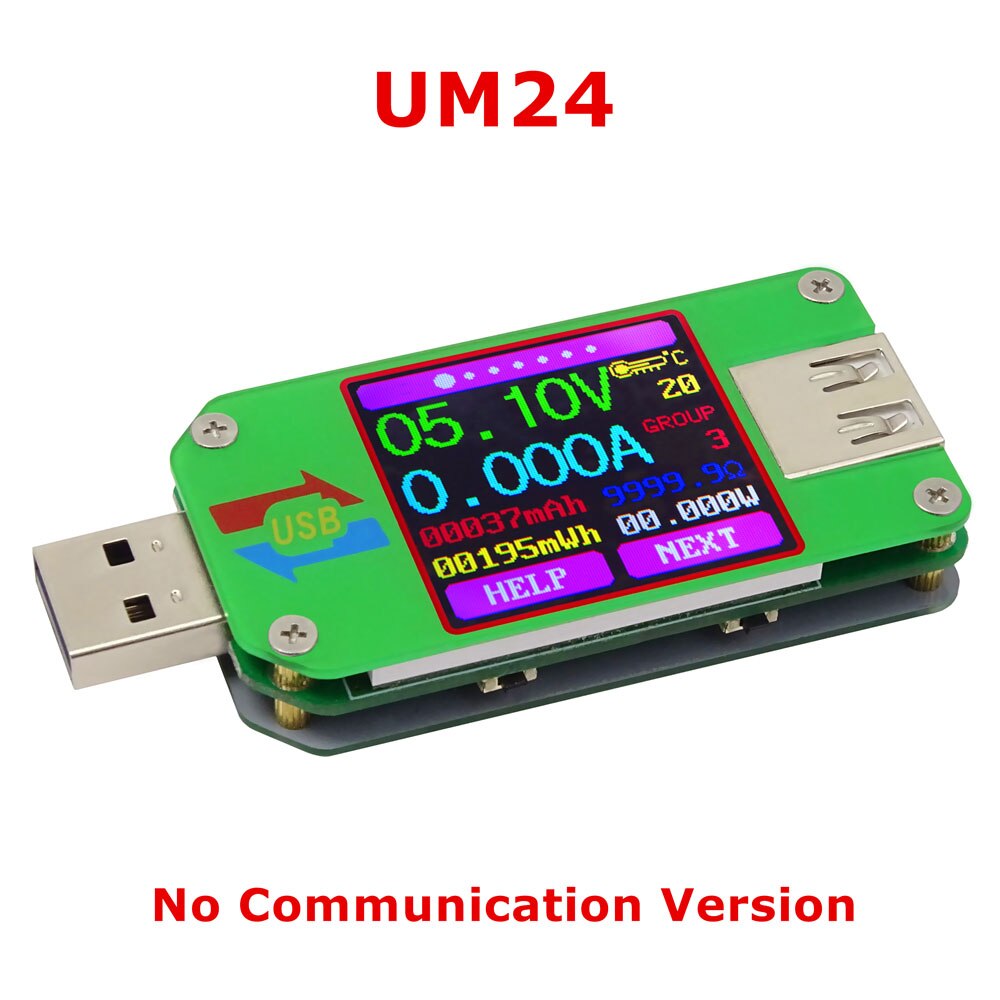 UM34/UM34C UM24/UM24C UM25/UM25C voltmètre cc ampèremètre tension testeur de courant tension batterie Charge USB testeur LD25/LD35 HD25: UM24
