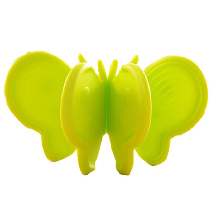 Pince antidérapante en silicone | 1 paire de mignons, silicone papillon anti-brûlure, outil de cuisine pour micro-ondes, pince de prise à haute température