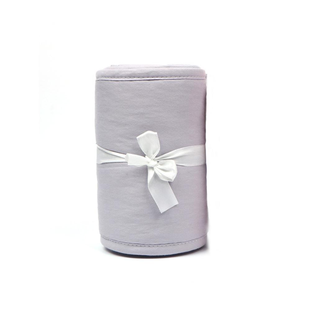 3 uds Protector de la cubierta del carril de la cuna del bebé juego del Protector del carril de la cuna dentición seguros envoltura del Protector para las cunas estándar rieles laterales y delanteros: Gray
