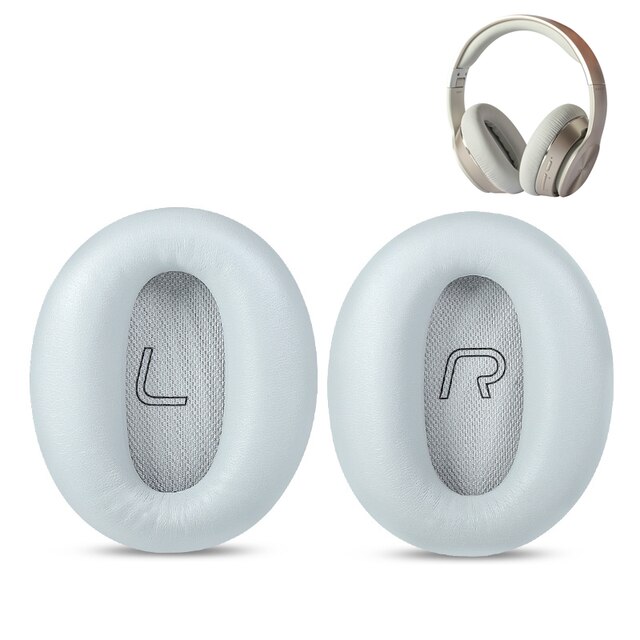 Kutou earpads para edifier w820bt fones de ouvido substituição earpads w828nb espuma almofada earmuffs acessórios se encaixam perfeitamente pele: Gray Thickened
