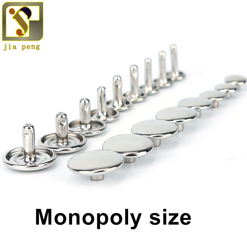 100 stk 5mm rund dobbel hette nagle av metall stud kollisjon spiker metall pigg stein leathercraft skoveske belte plagg armbånd