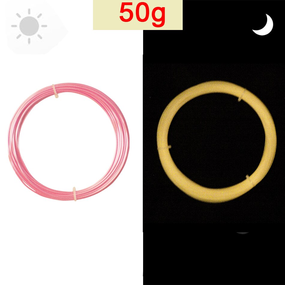 Glowing In The Dark 3D Printer PLA Filament 1.75mm Luminous Sublimation Color Changing Materials for 3D Printing Lime to Green: Pink to Orange 50g