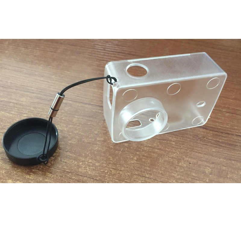 Waterproof Protective shell Transparent Ultrathin Case With Lens Cap Cover For Xiaomi Yi 4K Action Camera 2 II Accessories