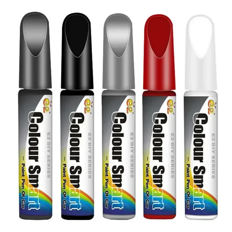 Auto Touch Up Paint Pen - Krasreparatieset voor auto's, vrachtwagens en SUV's - Hoogglans verffuller met borstel en fijne punt (7 kleuren)