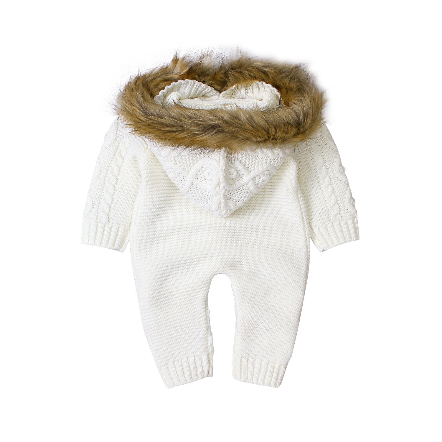 Citgeett Herbst Baby Jungen Mädchen Strampler Langen Ärmeln Gestrickt Mit Kapuze Warme Dicke Chlothes Herbst Winter Kleidung