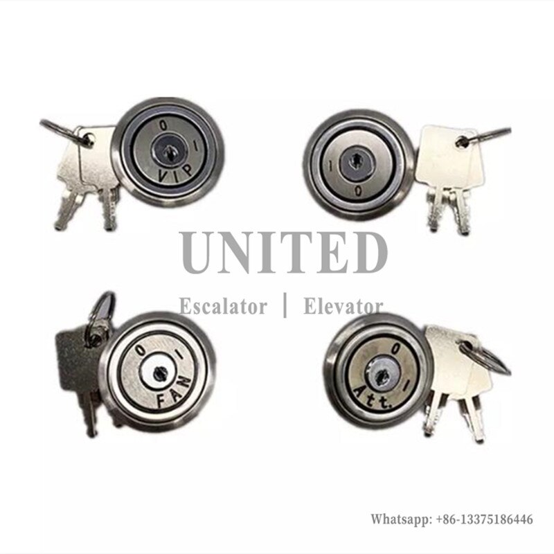 Elevator Lift Lock Switch with Key AN180 Att FAN VIP Power Lock Base Station Lock