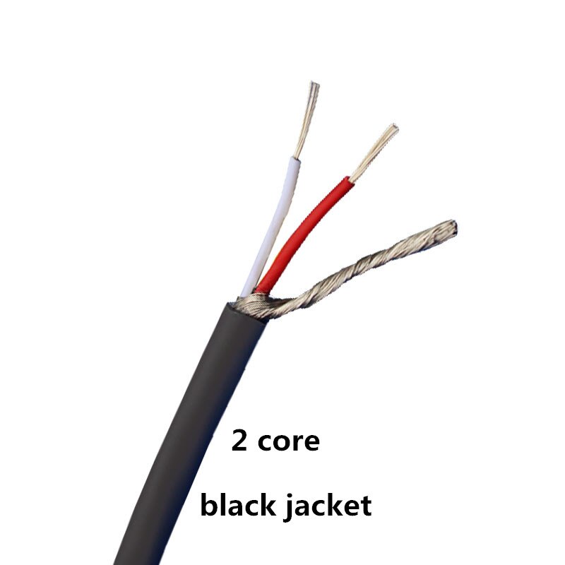 Câble blindé 2547, 2 fils de Signal de commande, avec cuivre étamé, 10m (28,26,24AWG): black / 2 core  24 AWG