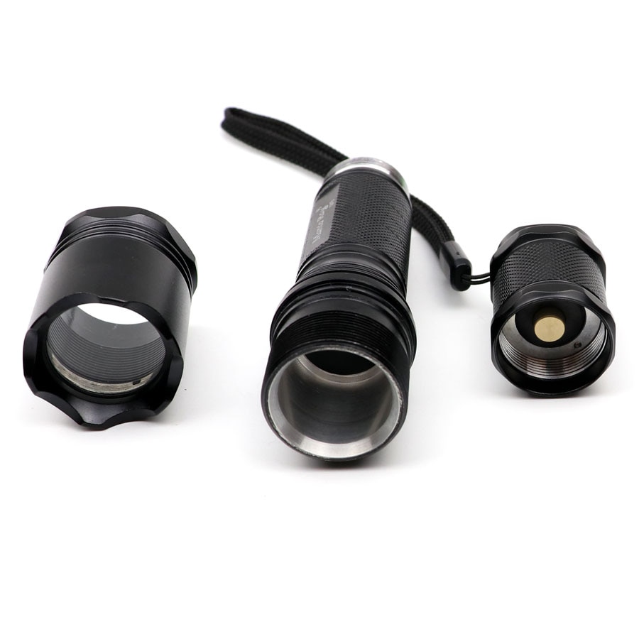 DIY Flashlight Host Aluminum Alloy Flash light torch Shell case body hosts Without LED Bulb Driver reflector lamp cap -in