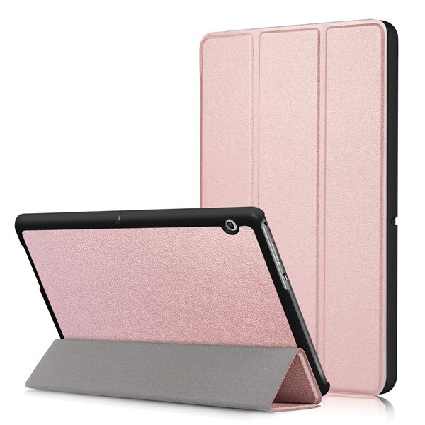 Gligle magnes skórzany pokrowiec pokrywa dla Huawei Mediapad T3 10 9.6 "AGS-L09 AGS-L03 + ekran film + dotykowy długopis darmowa wysyłka: rose gold