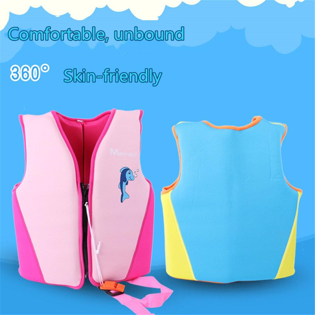 Polyester kinderen Reddingsvest Zwemmen Varen Ski Drifting Hoge Sterkte drijfvermogen Zwemvest Fluitje Water Sport Leven Jassen