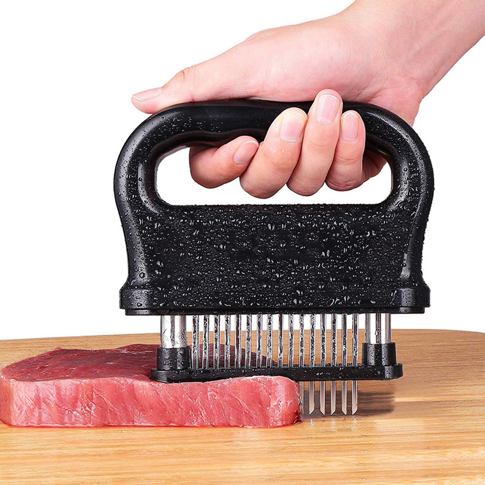 Ablandador de carne 48 cuchillas herramienta de acero inoxidable para ablandar carne pavo filete de pollo cerdo navidad juego de cocina