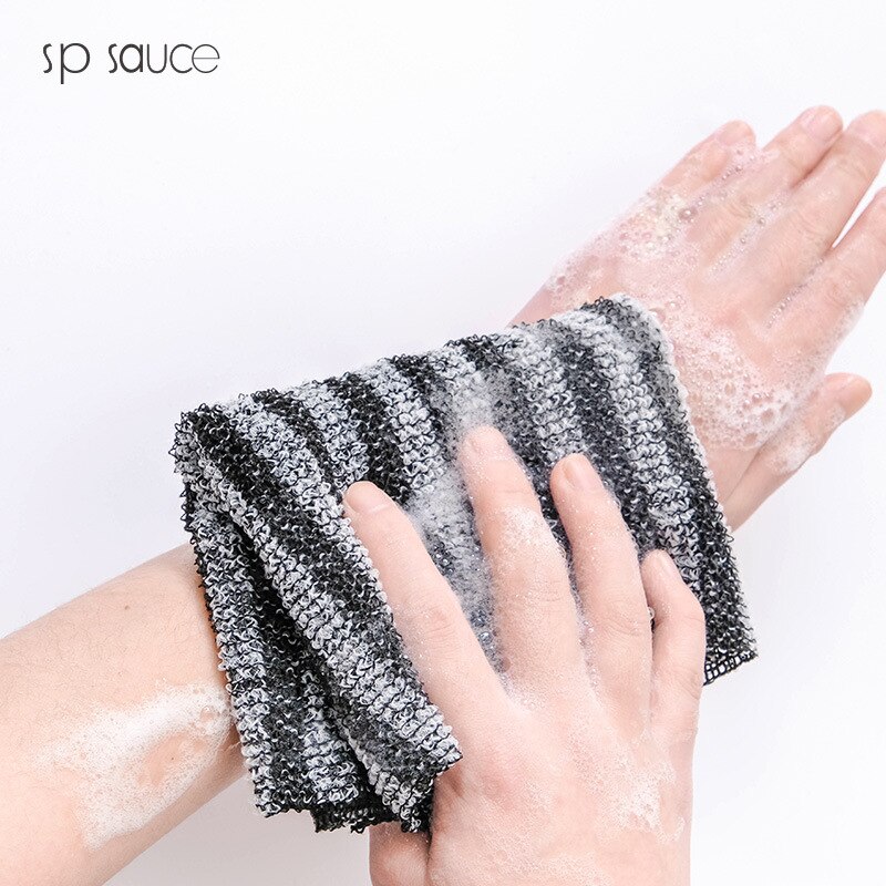 4 stücke Japanischen Reiben Waschlappen Schlecht Pinsel Nylon Handtuch Für Zurück Handtücher Peeling Peeling Dusche Schwamm Für Körper Schlecht