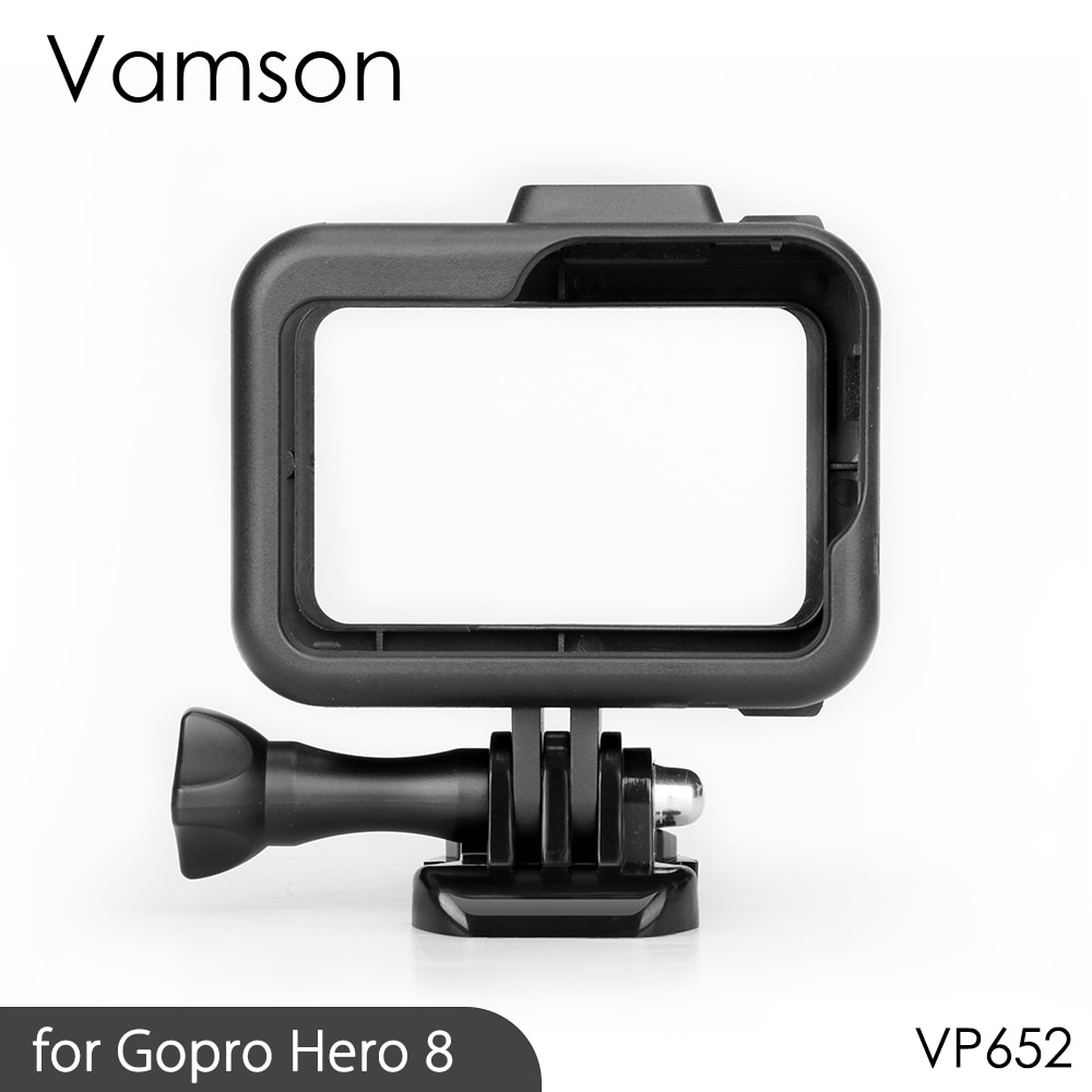 Vamson Voor Gopro Hero 8 Zwarte Beschermende Frame Case Grens Cover Behuizing Mount Voor Go Pro Hero 8 Accessoire VP652