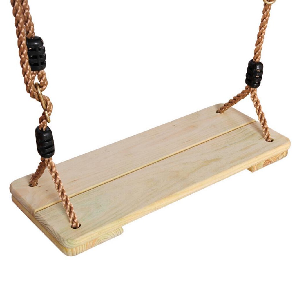 Balançoire En Bois FASPUP – Siège Incurvé Avec Corde Chanvre, Pour Arbre Ou Plafond – 42x20 Cm, 45x20 Cm Ou 45x25 Cm