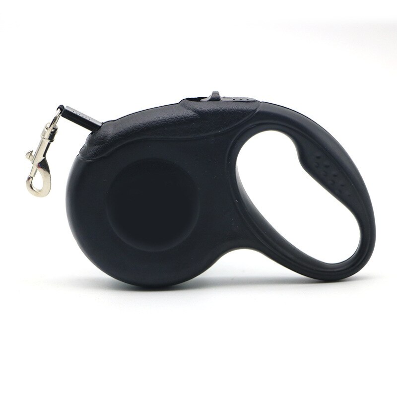 Correa retráctil para perro de 3M/5M, correa de tracción de nailon para perros y gatos, correa extensible de plomo para caminar para mascotas, suministros para mascotas: Black / 3M