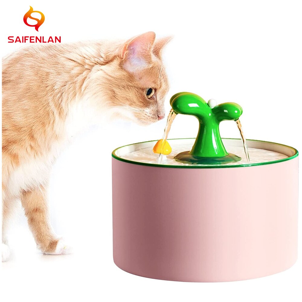 Electric Ceramic Cat Drinking Water Fountain For Cats Dogs Drinking Bowl Automatic Cat Water Fountain Dispenser Pet Supplies