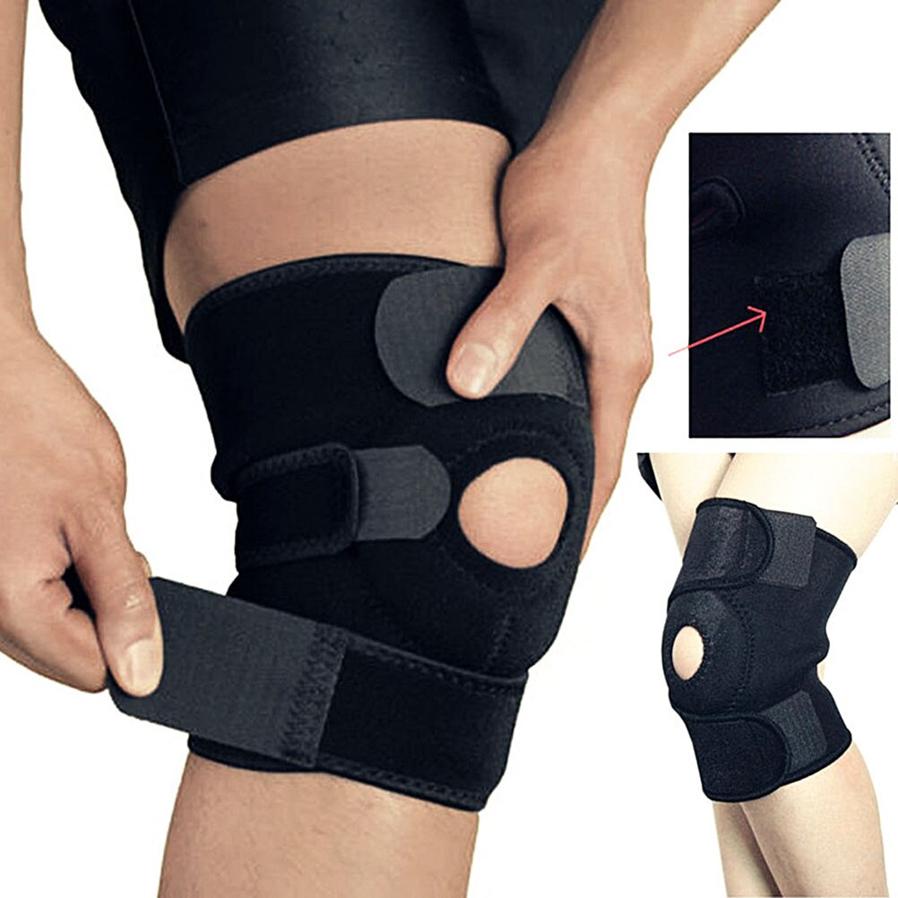 Verstelbare Ademend Neopreen Kniebrace Knie Ondersteuning Open Patella Brace Voor Artritis Gewrichtspijn Opluchting