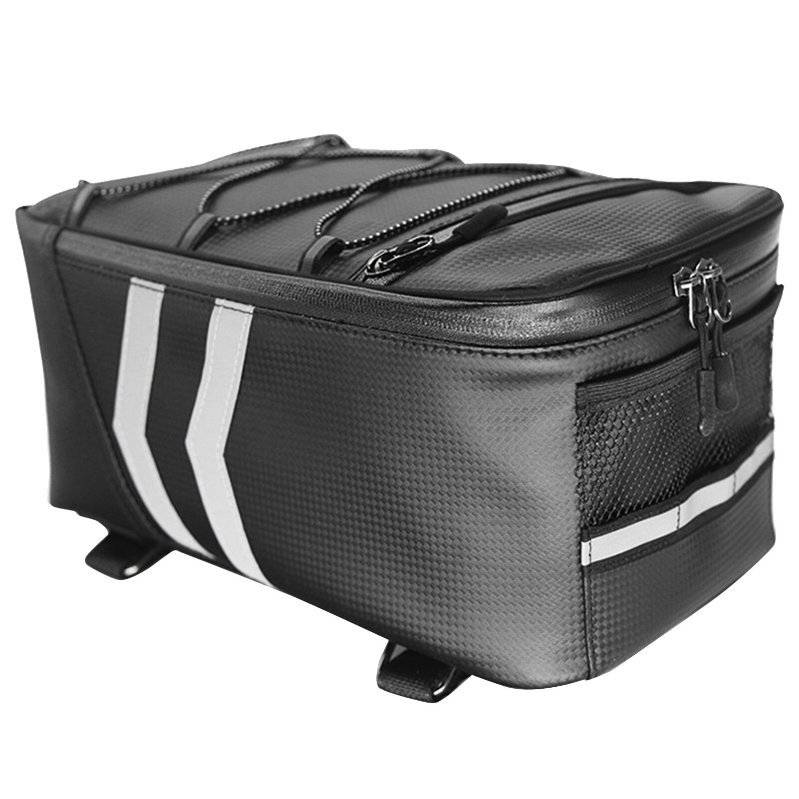 Waterdichte Motorcycle Tail Tool Bag Bike Rack Bagagedrager Bag 8L/9L Grote Capaciteit Fiets Achter Bag Pu Opslag pakket Gereedschapstas: 9L