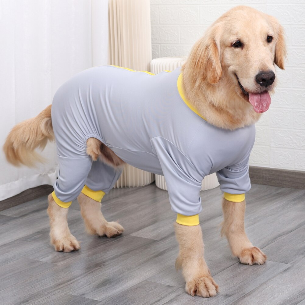 Dog Surgical Recovery Suit Jumpsuit Dog Clothes Winter Warm Dog Homewear for Small Medium Large Dogs Male/Female Overalls