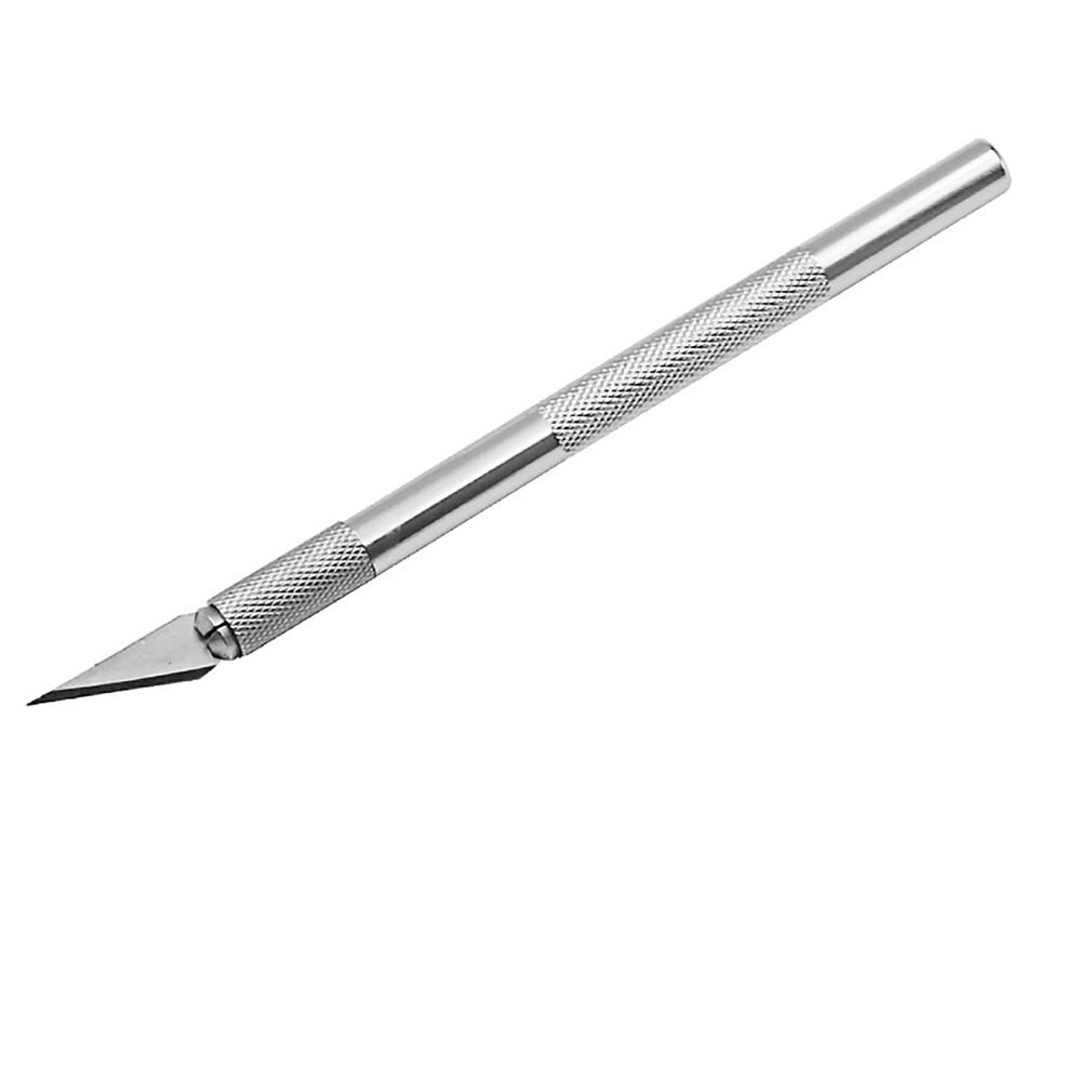 7 colors Metal Scalpel Knife 11# Blades Non-slip Cutter Engraving Craft Knives for Laptop DIY Repair Hand Tools knifee knives: Silver