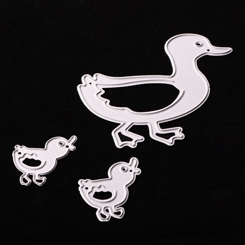 3 pièces/ensemble! Amour canard famille coupe meurt pochoir bricolage Scrapbooking Album carte gaufrage artisanat nouveauté découpe meurt cadre