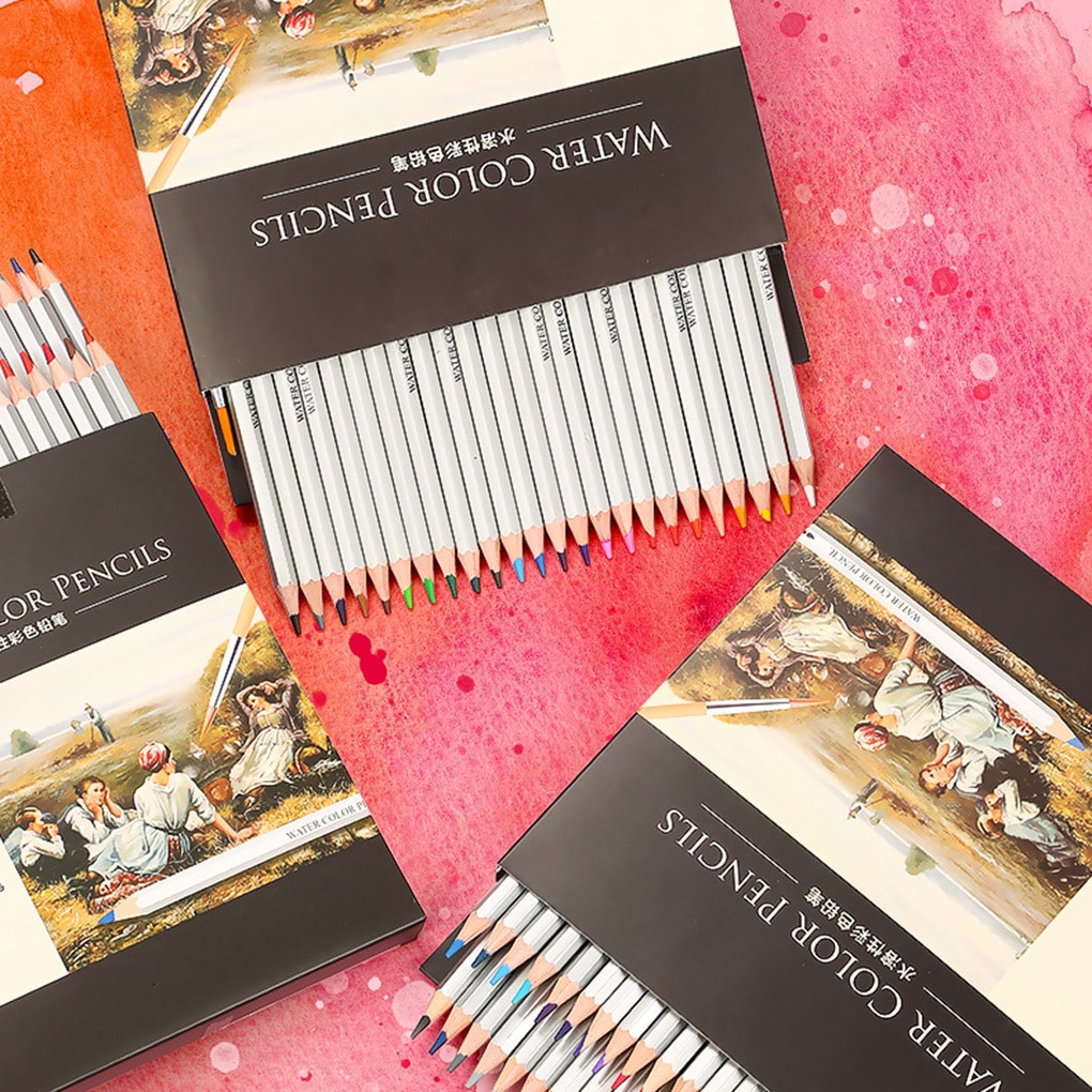 24/36/48 Colors Watercolor Pencils Set Drawing Pen... – Grandado