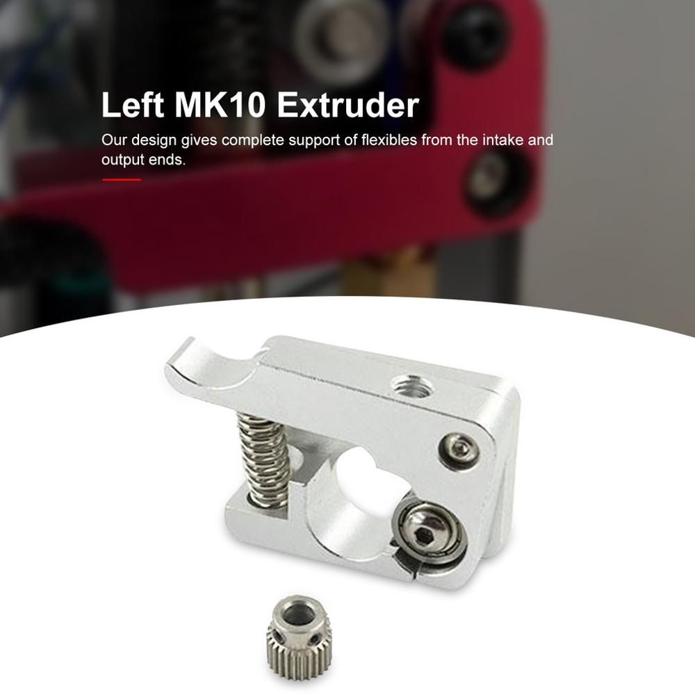 Extrusora directa remota MK10, piezas de impresora 3D, extrusoras Bowden de bloque de aluminio, filamento de 1,75mm, brazo derecho izquierdo