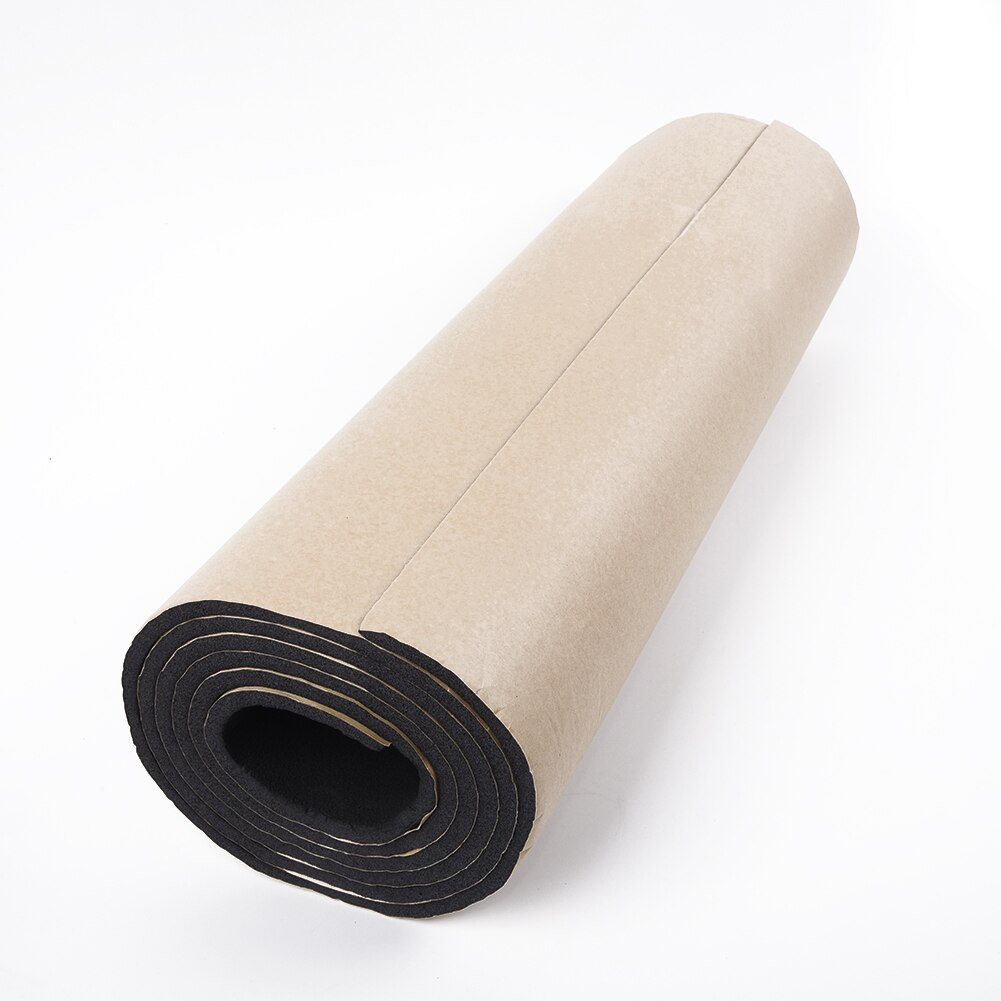 Gummi bil støj varmeskjold isolering lyddæmpende skumdæmper 200 x 50cm
