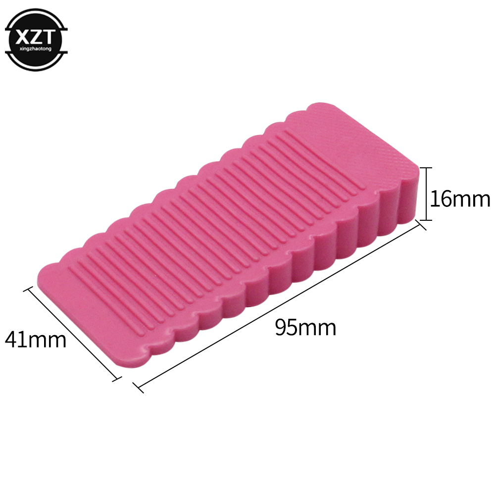 Trapezium Silicone Rubber Deur Stop Stoppers Deur Blok Kinderen Anti-Map Hand Hotel Veiligheid Deur Kaart Opknoping Deur Stop